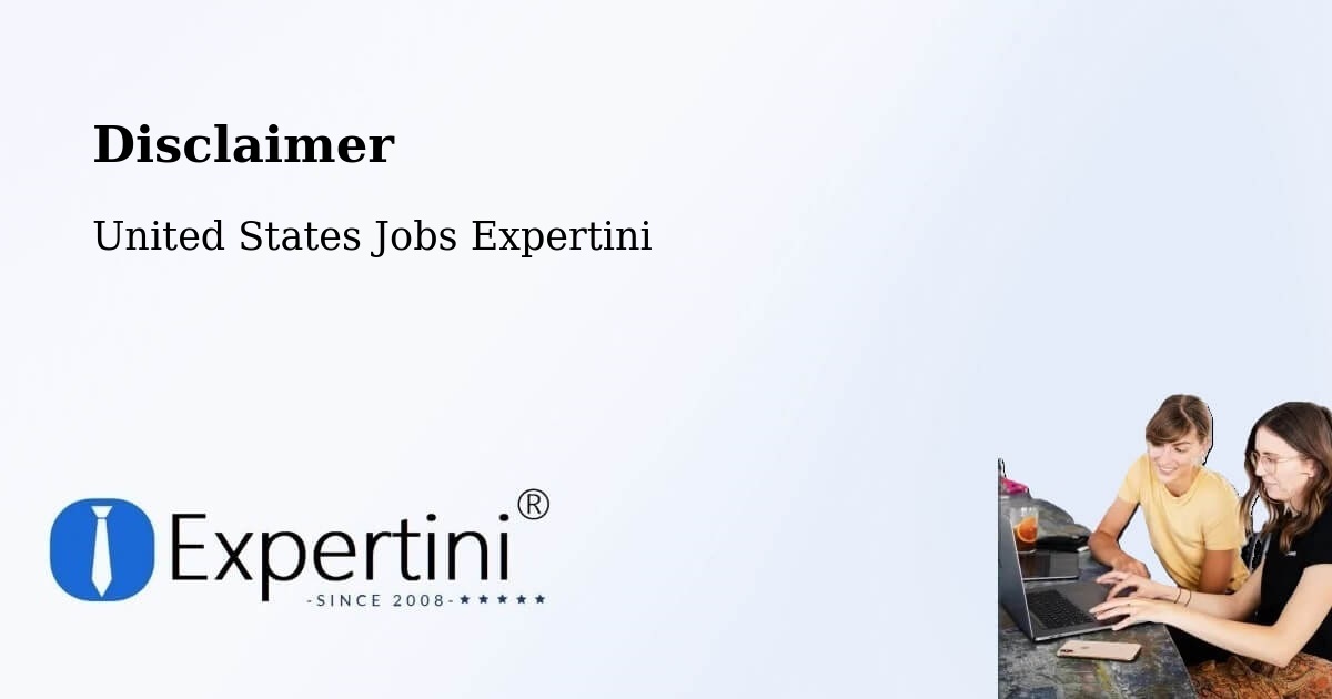 Disclaimer – Hudson - United States Jobs Expertini